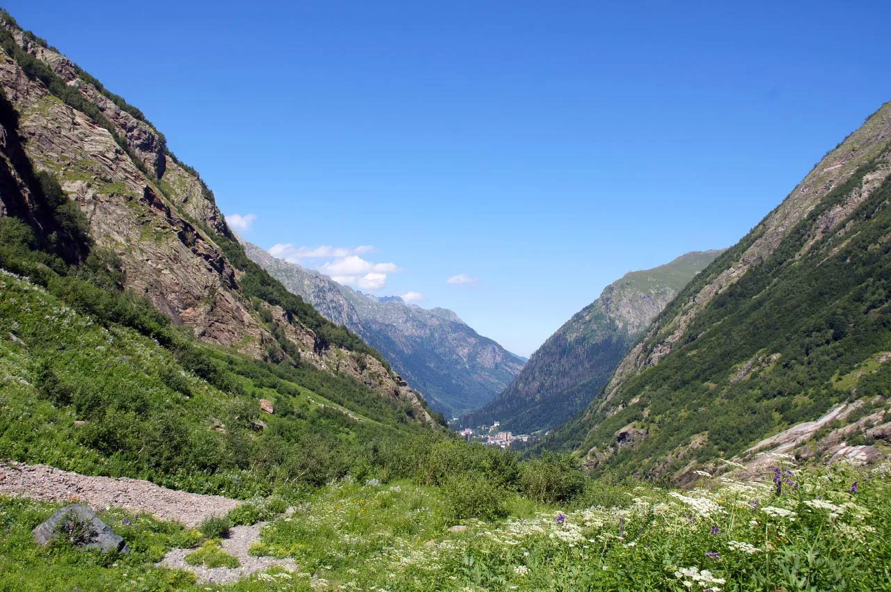Aman Auz — viewpoint on the Abkhaz border summer 2