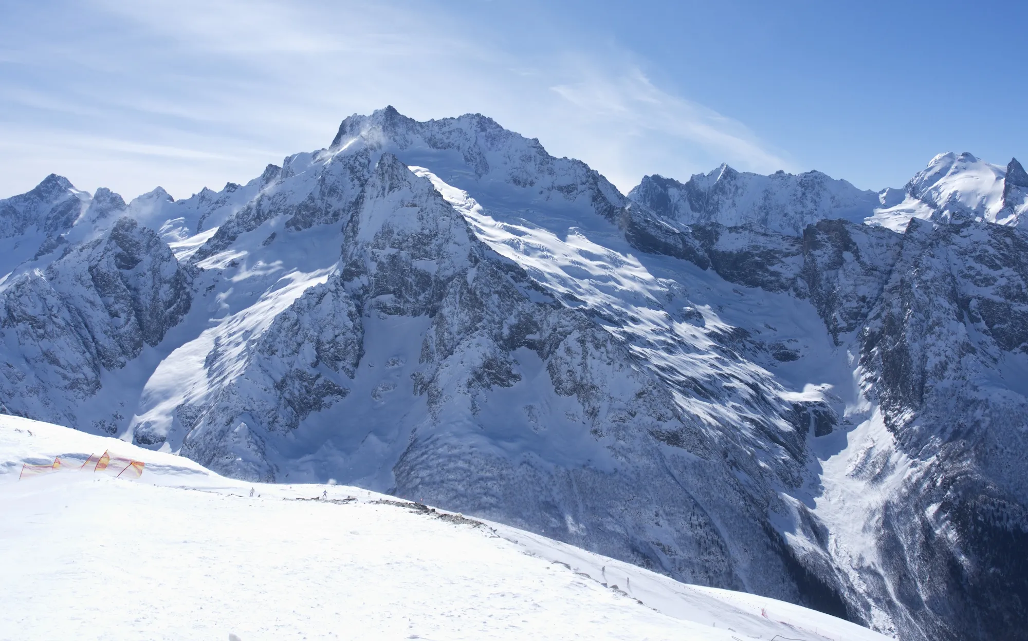 Aman Auz — viewpoint on the Abkhaz border winter 2