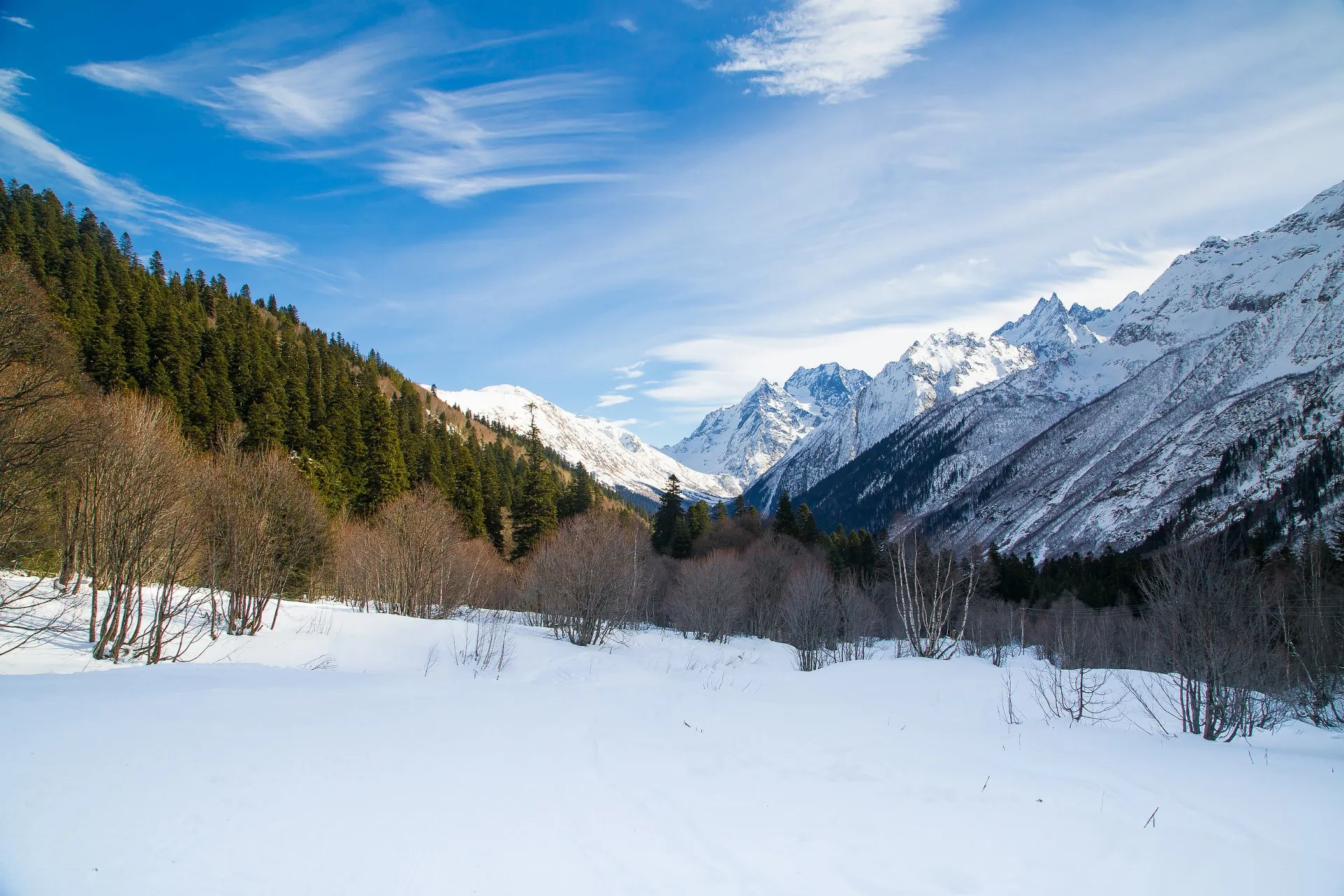 Aman Auz — viewpoint on the Abkhaz border winter 3